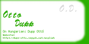 otto dupp business card